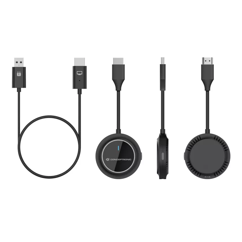 Kabelloses HDMI-Extender-Kit CONCEPTRONIC ATHERIC02B – Dongle, HDMI/USB, 1080p (1920x1080), USB-betrieben