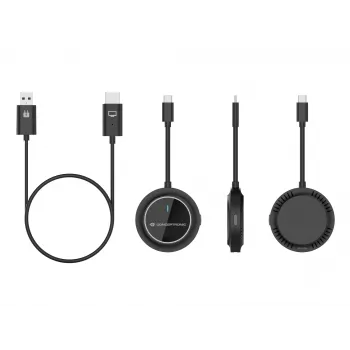 Conceptronic ATHERIC01B Kabelloses USB-C-auf-HDMI-Display-Kit 1080P