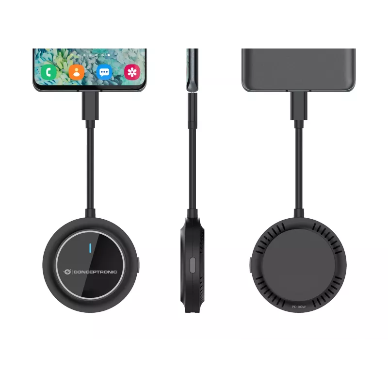 Conceptronic ATHERIC01B Kabelloses USB-C-auf-HDMI-Display-Kit 1080P