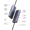 ICY BOX IB-DK4062-CPD Kabelgebunden USB 3.2 Gen 1 (3.1 Gen 1) Typ-C Anthrazit