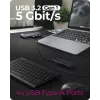 ICY BOX IB-DK4062-CPD Kabelgebunden USB 3.2 Gen 1 (3.1 Gen 1) Typ-C Anthrazit