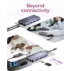 ICY BOX IB-DK4062-CPD Kabelgebunden USB 3.2 Gen 1 (3.1 Gen 1) Typ-C Anthrazit