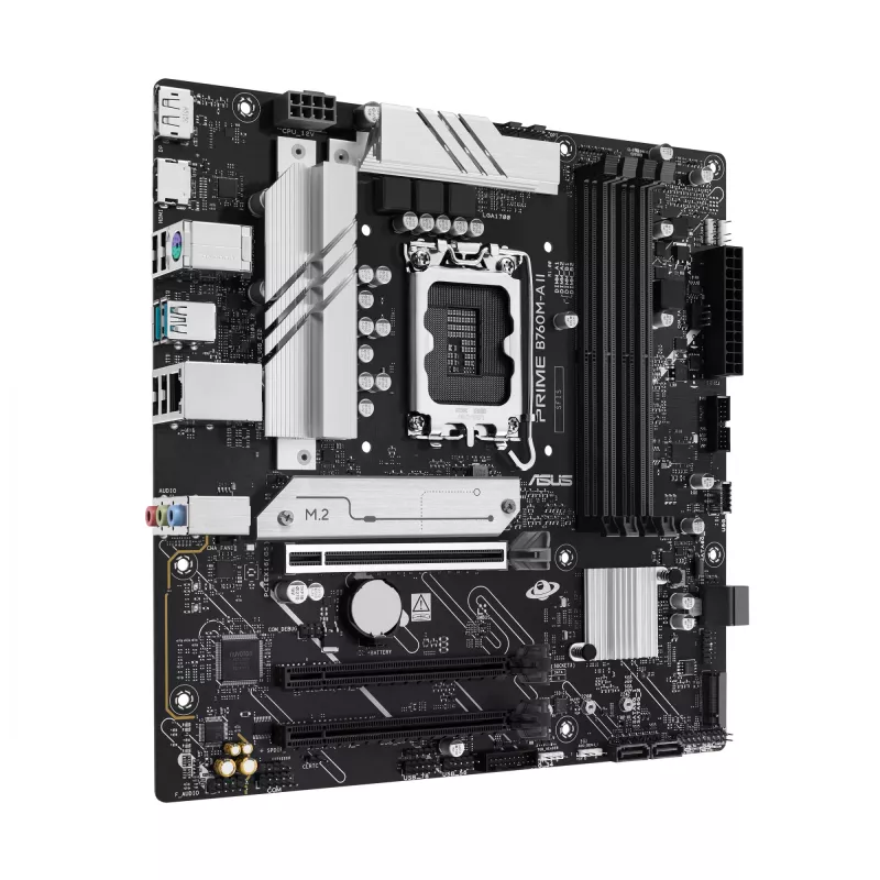 Motherboard ASUS PRIME B760M-A II-CSM — Intel B760, LGA1700, microATX, DDR5, bis zu 256 GB, M.2/PCIe 4.0/SATA III, 2,5-Gb-Ethernet