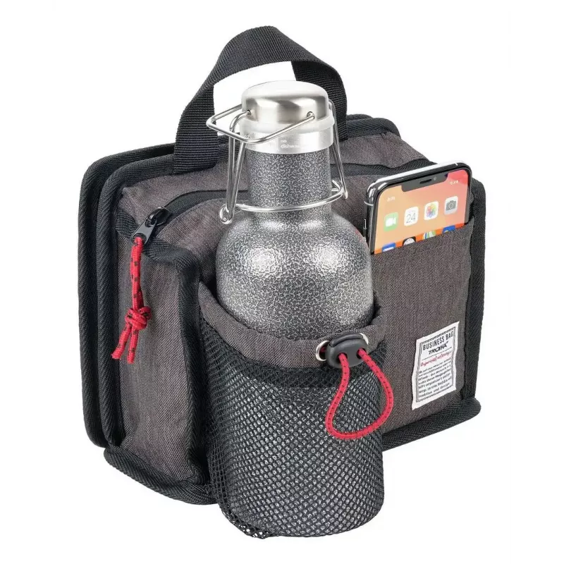 Handtasche/Umhängetasche für Trolley TROIKA BBG67/GY — Polyester, Schwarz/Grau, 200×50×175 mm, Reißverschluss