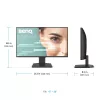 Computermonitor BenQ GW2490C 60,5 cm (23,8 Zoll) Full HD 1920×1080 5 ms 178° VESA Schwarz mit Lautsprechern