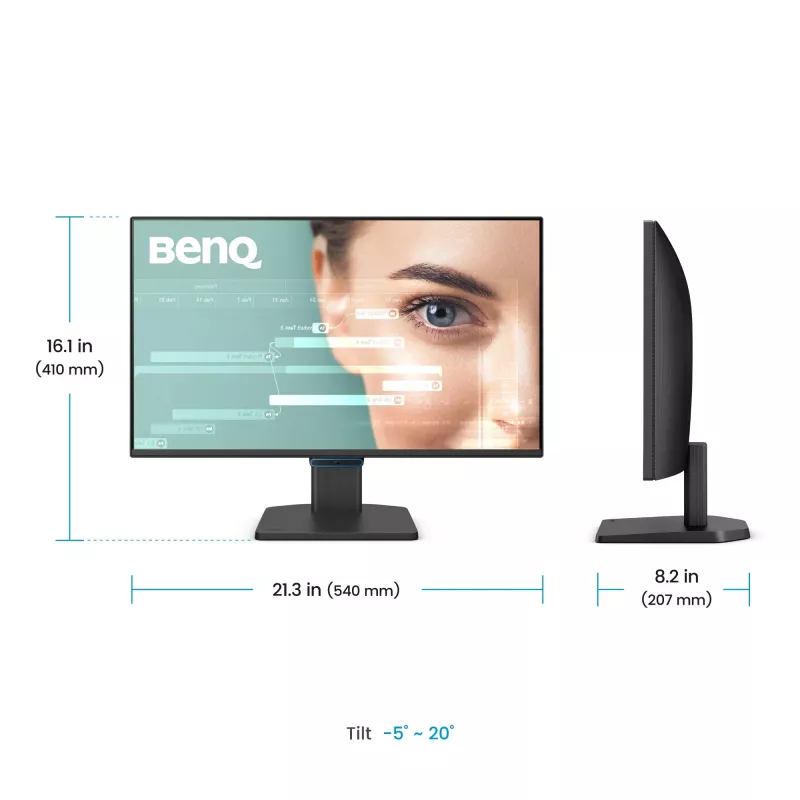 Computermonitor BenQ GW2490C 60,5 cm (23,8 Zoll) Full HD 1920×1080 5 ms 178° VESA Schwarz mit Lautsprechern