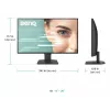 Monitor BenQ 27 Zoll 1080p FHD Eye-Care — 27 Zoll (68,6 cm), 1920×1080, 5 ms, IPS/LCD, matt, 16:9, 178°/178°, integrierte Lautsprecher, VESA, Schwarz