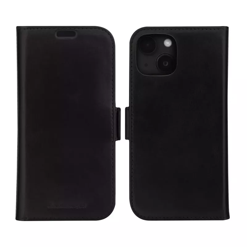 dbramante1928 Lynge - iPhone 17e/16e/15/14/13 - Schwarze Wallet-Hülle