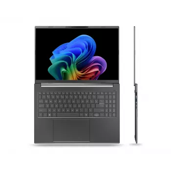 Laptop Acer Aspire 16 AI A16-61M-R473 — 16 Zoll WUXGA+ Display, AMD Ryzen AI 5 330 3,4 GHz, 16 GB LPDDR5x, 512 GB SSD, Windows 11 Home, Grau