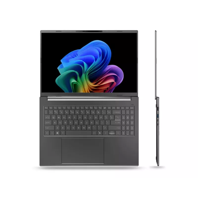 Laptop Acer Aspire 16 AI A16-61M-R473 — 16 Zoll WUXGA+ Display, AMD Ryzen AI 5 330 3,4 GHz, 16 GB LPDDR5x, 512 GB SSD, Windows 11 Home, Grau