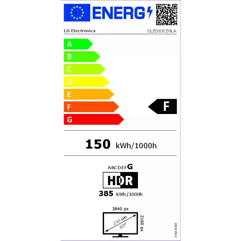 LG OLED evo OLED83C59LA 2,11 m (83 Zoll) 4K Ultra HD Smart-TV WLAN Schwarz