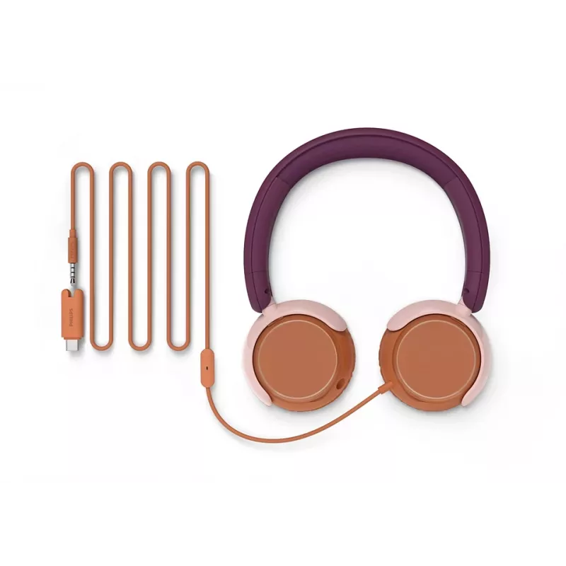 Philips 2000 series TAK2000MP/00 Kopfhörer/Headset Kabelgebunden Kopfband Anrufe/Musik USB Type-C Orange, Lila, Rosa