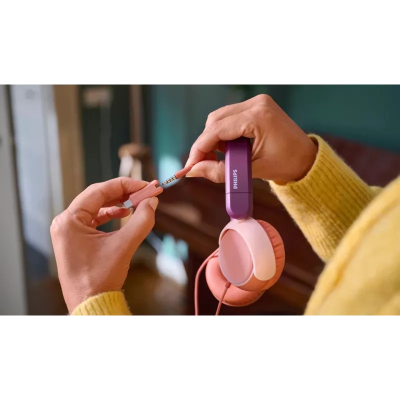 Philips 2000 series TAK2000MP/00 Kopfhörer/Headset Kabelgebunden Kopfband Anrufe/Musik USB Type-C Orange, Lila, Rosa