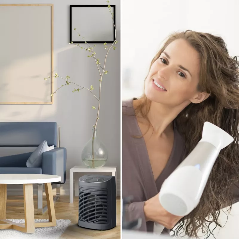 Rowenta Instant Comfort SO6511 Innenbereich Grau 2200 W Gebläse-Elektroheizlüfter