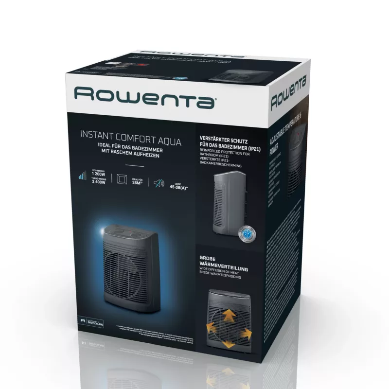 Rowenta Instant Comfort SO6511 Innenbereich Grau 2200 W Gebläse-Elektroheizlüfter