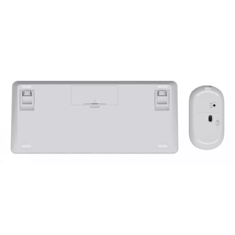Tastatur-Maus-Set TRUST Lyra Mini Wireless QWERTZ (RF + Bluetooth) Weiß, deutsches Layout