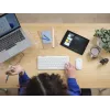 Tastatur-Maus-Set TRUST Lyra Mini Wireless QWERTZ (RF + Bluetooth) Weiß, deutsches Layout