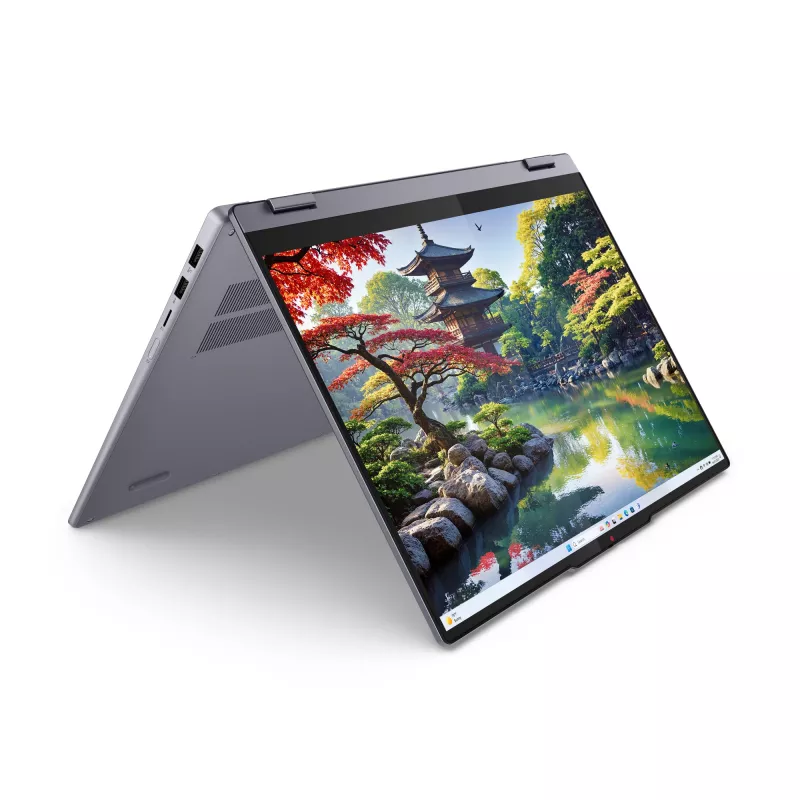 Lenovo IdeaPad 5 2-in-1 16IAL10 Intel Core Ultra 5 225U Hybrid (2-in-1) 40,6 cm (16 Zoll) Touchscreen WUXGA 16 GB LPDDR5x-SDRAM 1 TB SSD Wi-Fi 7 (802.11be) Windows 11 Home Deutsch Grau