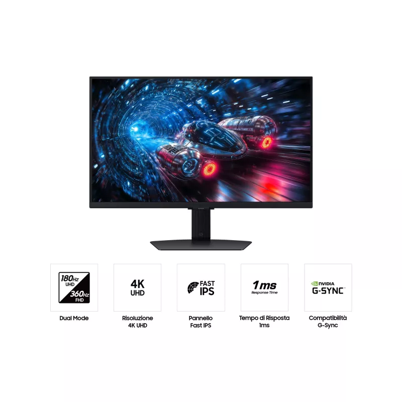 Samsung G70F Computermonitor 68,6 cm (27 Zoll) 3840 x 2160 Pixel 4K Ultra HD LCD Schwarz