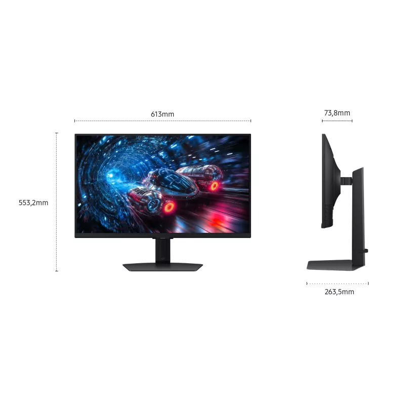Samsung G70F Computermonitor 68,6 cm (27 Zoll) 3840 x 2160 Pixel 4K Ultra HD LCD Schwarz
