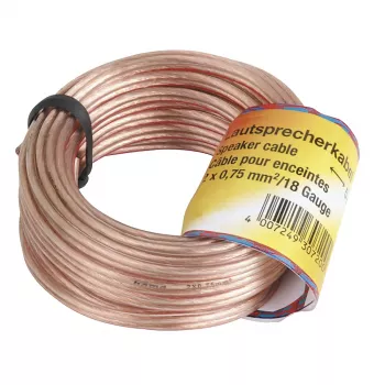 Hama 00205141 Audiokabel 10 m Kupfer, Transparent