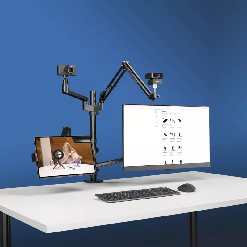Hama 00004663 Monitorhalterung / Ständer 81,3 cm (32 Zoll) Schreibtisch Schwarz