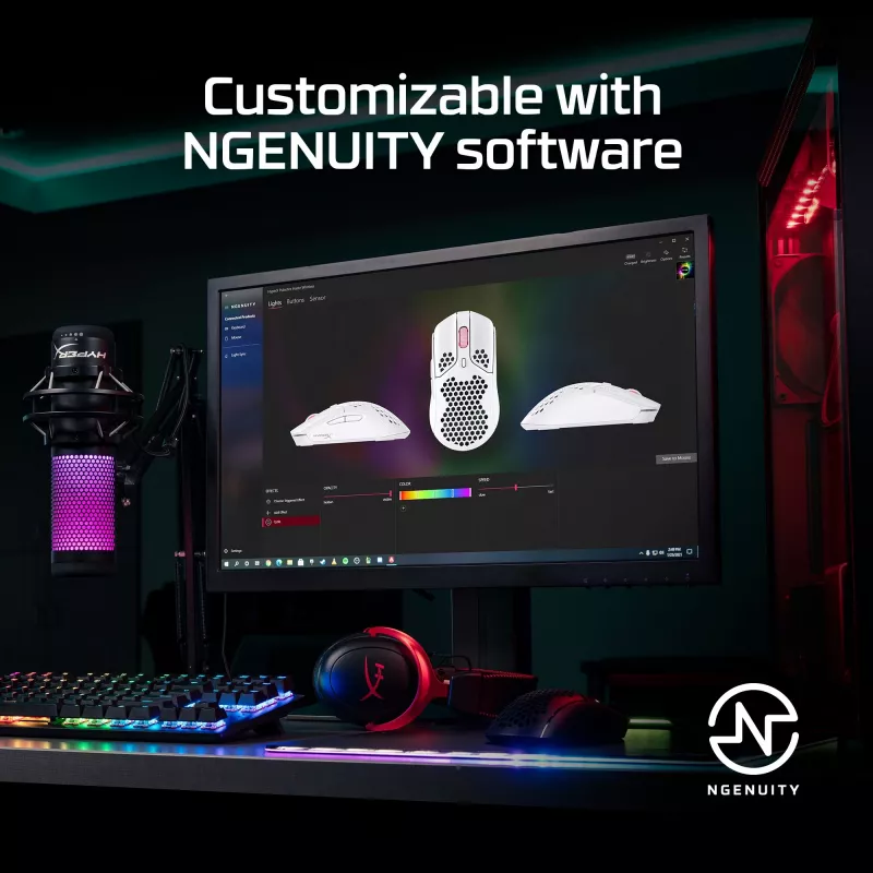 HyperX Pulsefire Haste – Kabellose Gaming-Maus (Weiß)