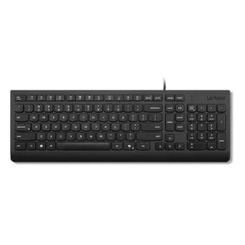 Kabelgebundene Full-Size-USB-Tastatur Lenovo 4Y41R64642 — Dänisches Layout, 105 Tasten, schwarz