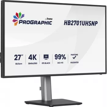 iiyama PROGRAPHIC HB2701UHSNP-B1 Computermonitor 68,6 cm (27 Zoll) 3840 x 2160 Pixel 4K Ultra HD LCD Schwarz