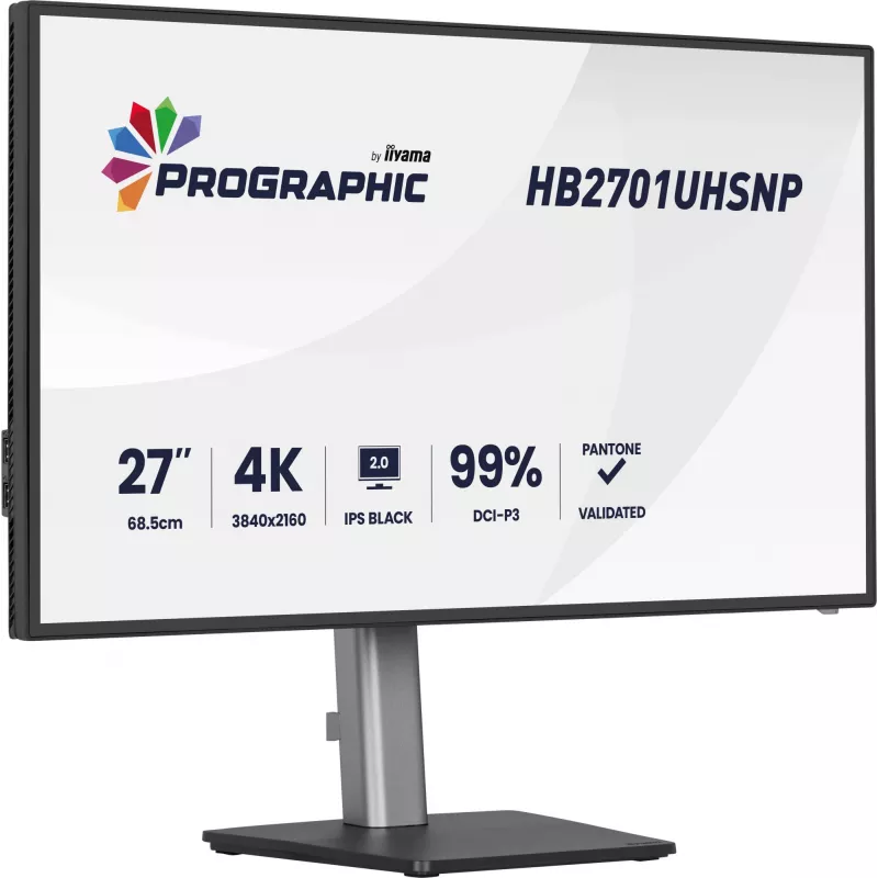 iiyama PROGRAPHIC HB2701UHSNP-B1 Computermonitor 68,6 cm (27 Zoll) 3840 x 2160 Pixel 4K Ultra HD LCD Schwarz