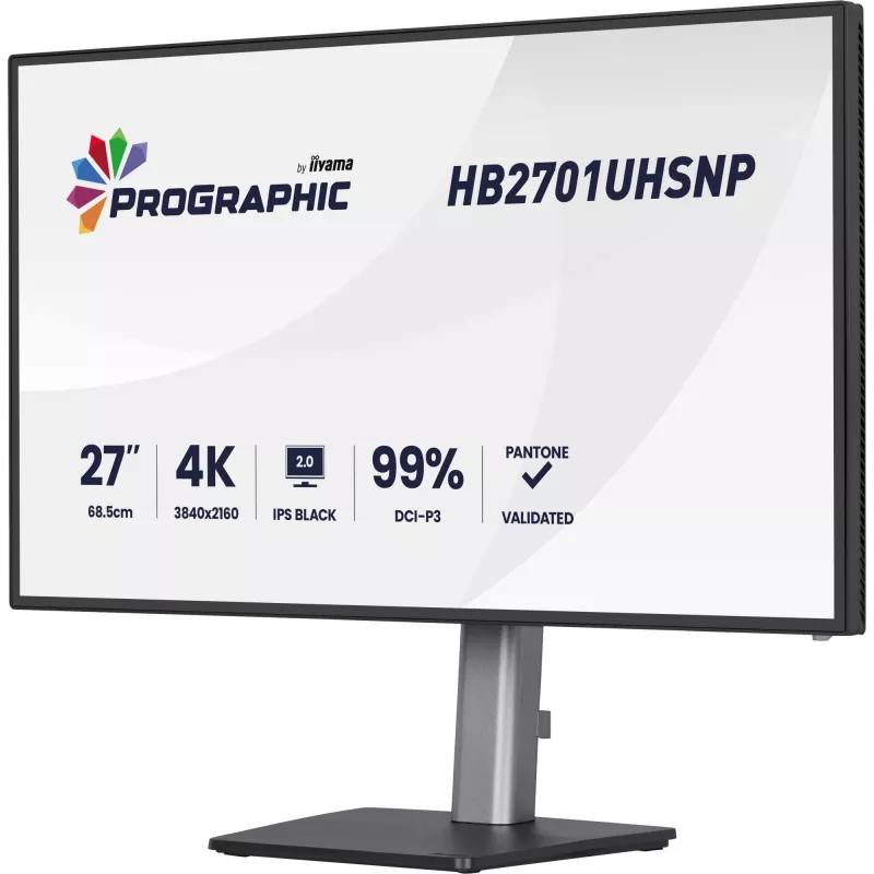 iiyama PROGRAPHIC HB2701UHSNP-B1 Computermonitor 68,6 cm (27 Zoll) 3840 x 2160 Pixel 4K Ultra HD LCD Schwarz