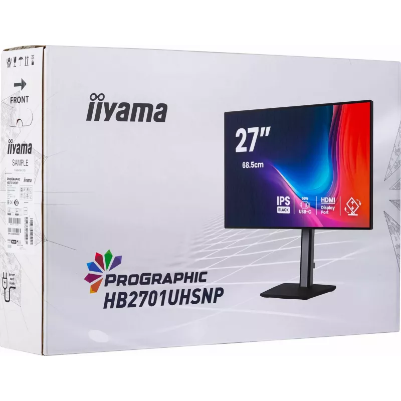 iiyama PROGRAPHIC HB2701UHSNP-B1 Computermonitor 68,6 cm (27 Zoll) 3840 x 2160 Pixel 4K Ultra HD LCD Schwarz