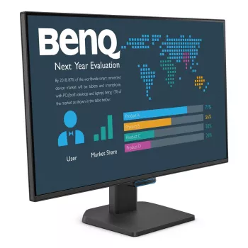 27 Zoll BenQ Business-Monitor 1920×1080 FHD LCD matt 5 ms 16:9 VESA integrierte Lautsprecher (Schwarz)