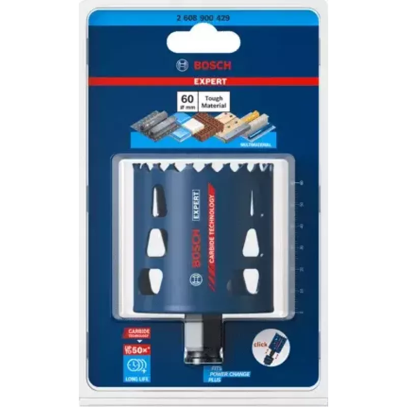 Bohrlochsäge Bosch 2 608 900 429 Durchmesser 6 cm Geeignet für Kunststoff Holz