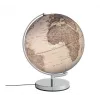 Tischglobus politisch TROIKA STELLAR LIGHT 30 cm Durchmesser, klassisches Design, netzbetrieben, silber