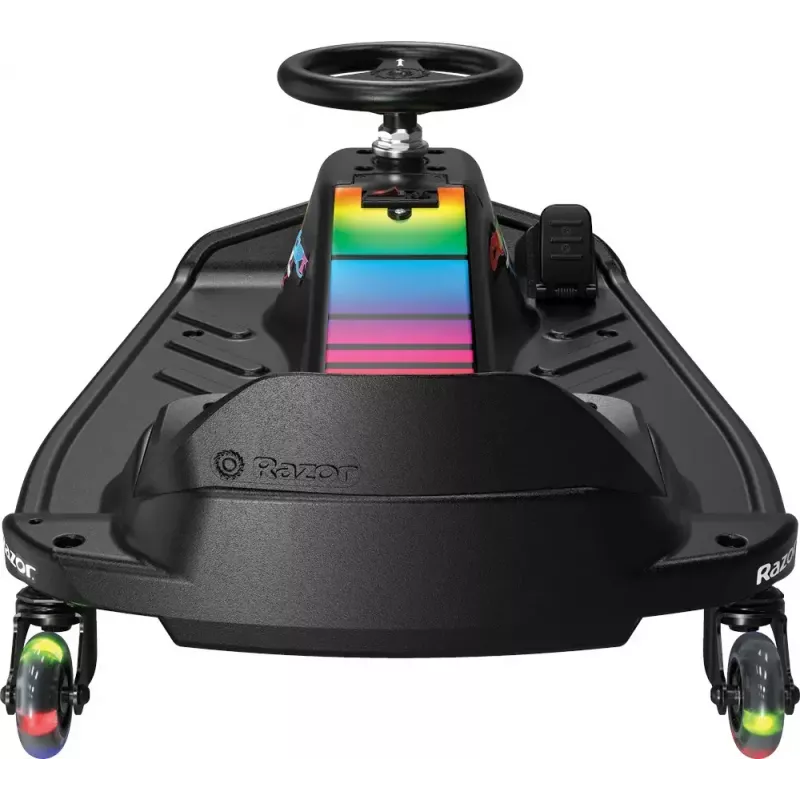 Elektro-Driftkart Razor CRAZY CART Shift Lightshow — wiederaufladbare Lithium-Batterie, LED-Lichtshow, 13 km/h, 40 min