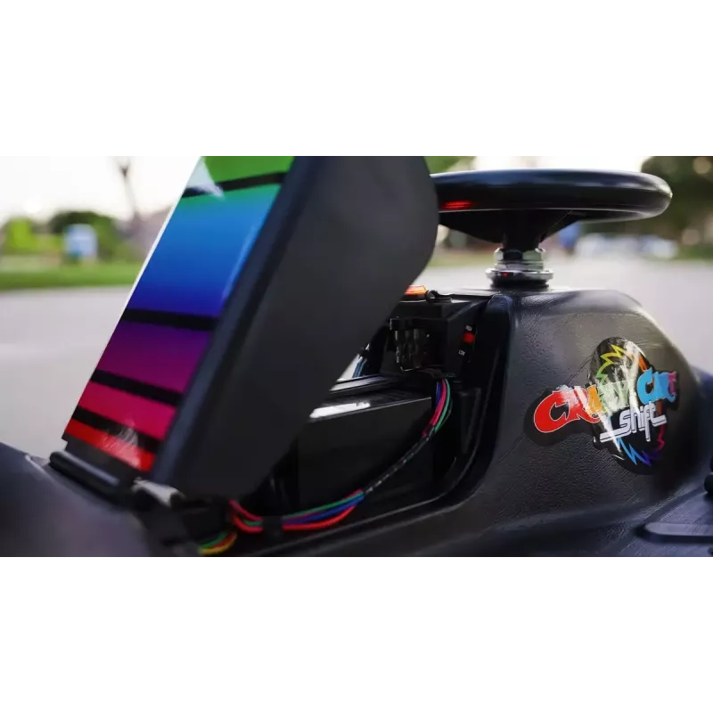 Elektro-Driftkart Razor CRAZY CART Shift Lightshow — wiederaufladbare Lithium-Batterie, LED-Lichtshow, 13 km/h, 40 min
