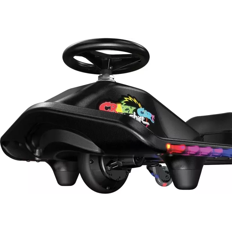 Elektro-Driftkart Razor CRAZY CART Shift Lightshow — wiederaufladbare Lithium-Batterie, LED-Lichtshow, 13 km/h, 40 min