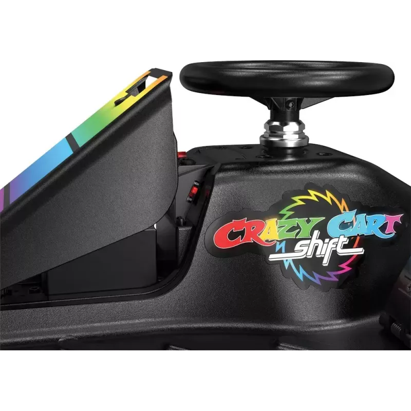 Elektro-Driftkart Razor CRAZY CART Shift Lightshow — wiederaufladbare Lithium-Batterie, LED-Lichtshow, 13 km/h, 40 min
