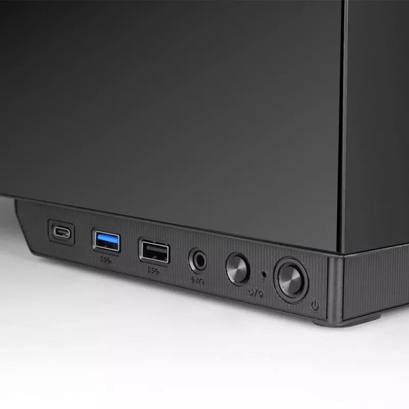 PC-Gehäuse TACENS MARS MC-PULSAR LCD ATX Midi Tower, gehärtetes Glas, Front-LCD, USB-C, unterstützt GPU 33,2 cm