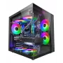 PC-Gehäuse TACENS Mars Gaming MCV-ONE Midi Tower – Schwarz, ATX/Micro-ATX/Mini-ITX, gehärtetes Glas, unterstützt 120-mm-Lüfter