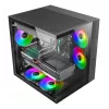 PC-Gehäuse TACENS Mars Gaming MCV-ONE Midi Tower – Schwarz, ATX/Micro-ATX/Mini-ITX, gehärtetes Glas, unterstützt 120-mm-Lüfter