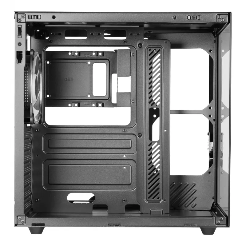 PC-Gehäuse TACENS Mars Gaming MCV-ONE Midi Tower – Schwarz, ATX/Micro-ATX/Mini-ITX, gehärtetes Glas, unterstützt 120-mm-Lüfter