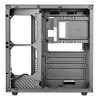 PC-Gehäuse TACENS Mars Gaming MCV-ONE Midi Tower – Schwarz, ATX/Micro-ATX/Mini-ITX, gehärtetes Glas, unterstützt 120-mm-Lüfter