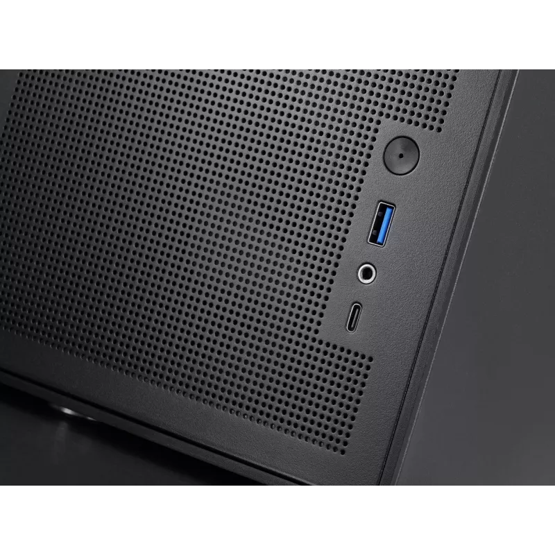 PC Mini Tower Gehäuse TACENS Mars Gaming MC-XPRO — Mini-ITX/Micro-ATX, SFX-Netzteilunterstützung, Mesh, Schwarz, 120-mm-Lüfter