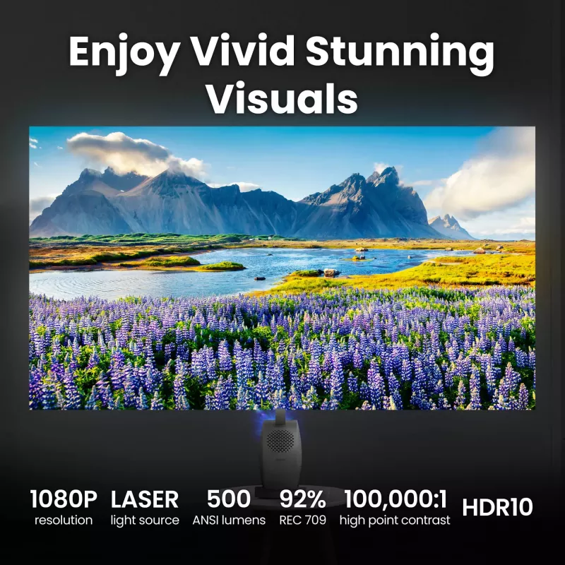 BenQ GV50p Standard-Throw DLP Laserprojektor 1080p 500 ANSI lm, 16:9, 2,1 kg, 20.000 h