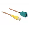 Kabel FAKRA Z Buchse auf Cinch-Buchse RG-179 32 cm DeLOCK