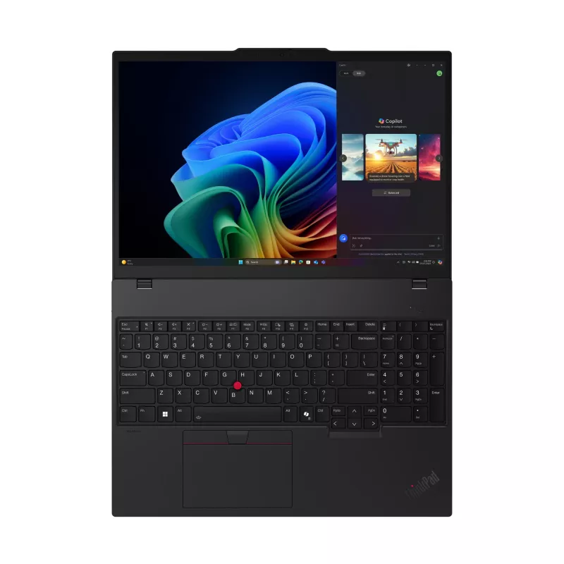 Laptop Lenovo ThinkPad T16 Gen 4 (AMD) — 16 Zoll WUXGA, AMD Ryzen AI 7 350 2 GHz, 64 GB DDR5, 1 TB SSD, Windows 11 Pro, Schwarz
