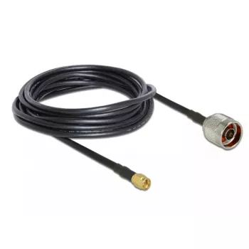 Koaxialkabel DeLOCK 89465 RG-58 5 m N-Stecker SMA-Stecker Schwarz