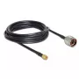 Koaxialkabel DeLOCK 89465 RG-58 5 m N-Stecker SMA-Stecker Schwarz